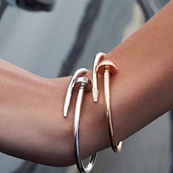 Juste Screw Nail Wrap Around Cuff Bracelet Bangle - Picture 3 of 5